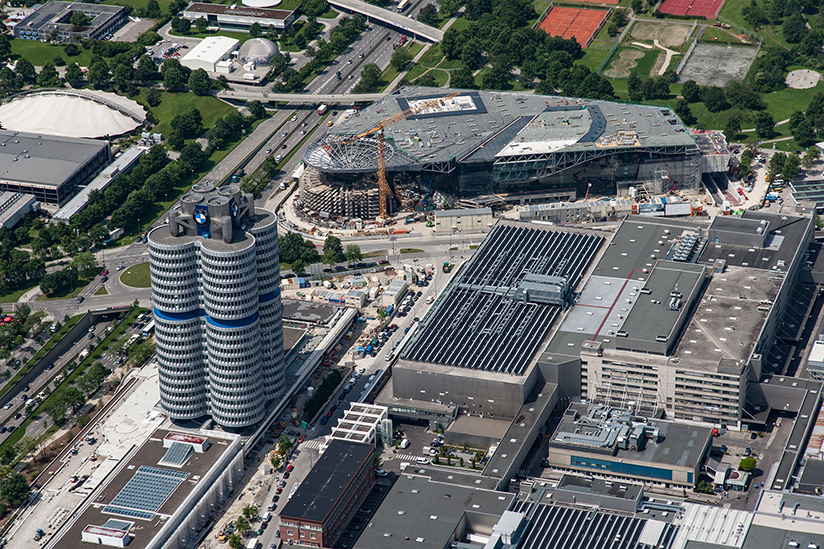 <b>client:</b> bmw ag  I  <b>project:</b> aerial photos bmw headquarters  I  <b>architect:</b> karl schwanzer