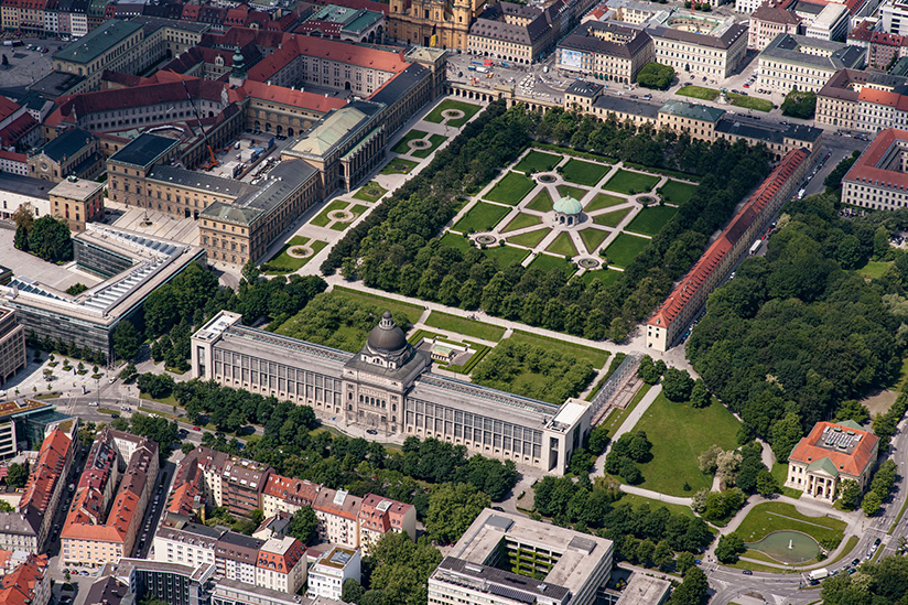 <b>project:</b> aerial photos bayerischer landtag & hofgarten
