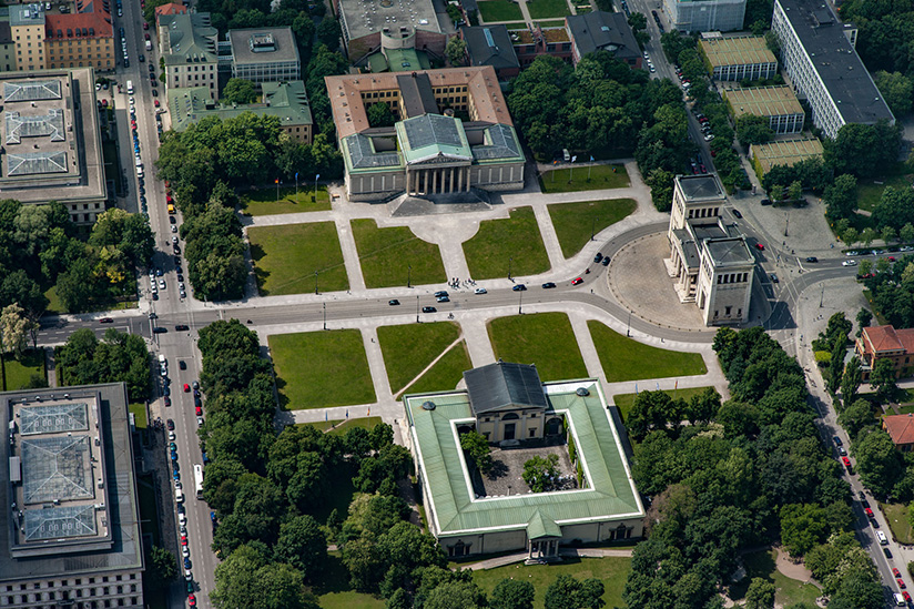 <b>project:</b> aerial photos königsplatz munich